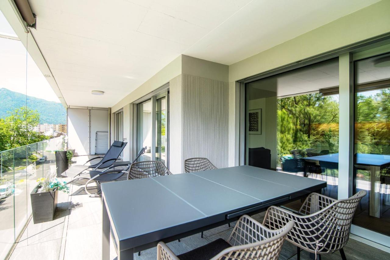 Linda Terrace By Quokka 360 - Modern One-Bedroom Flat With Sun Terrace Locarno Exteriér fotografie